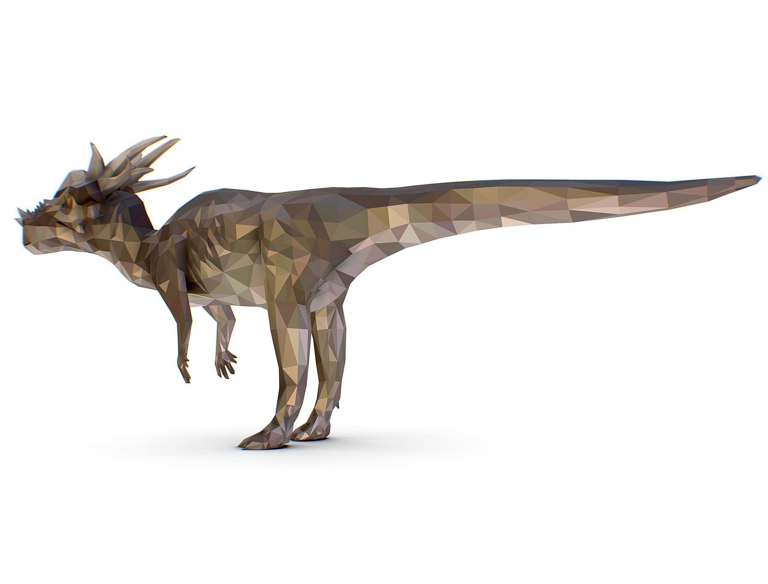 Dinosaur Stygi Lowpoly Art Style Animal Low-poly 3D model_22