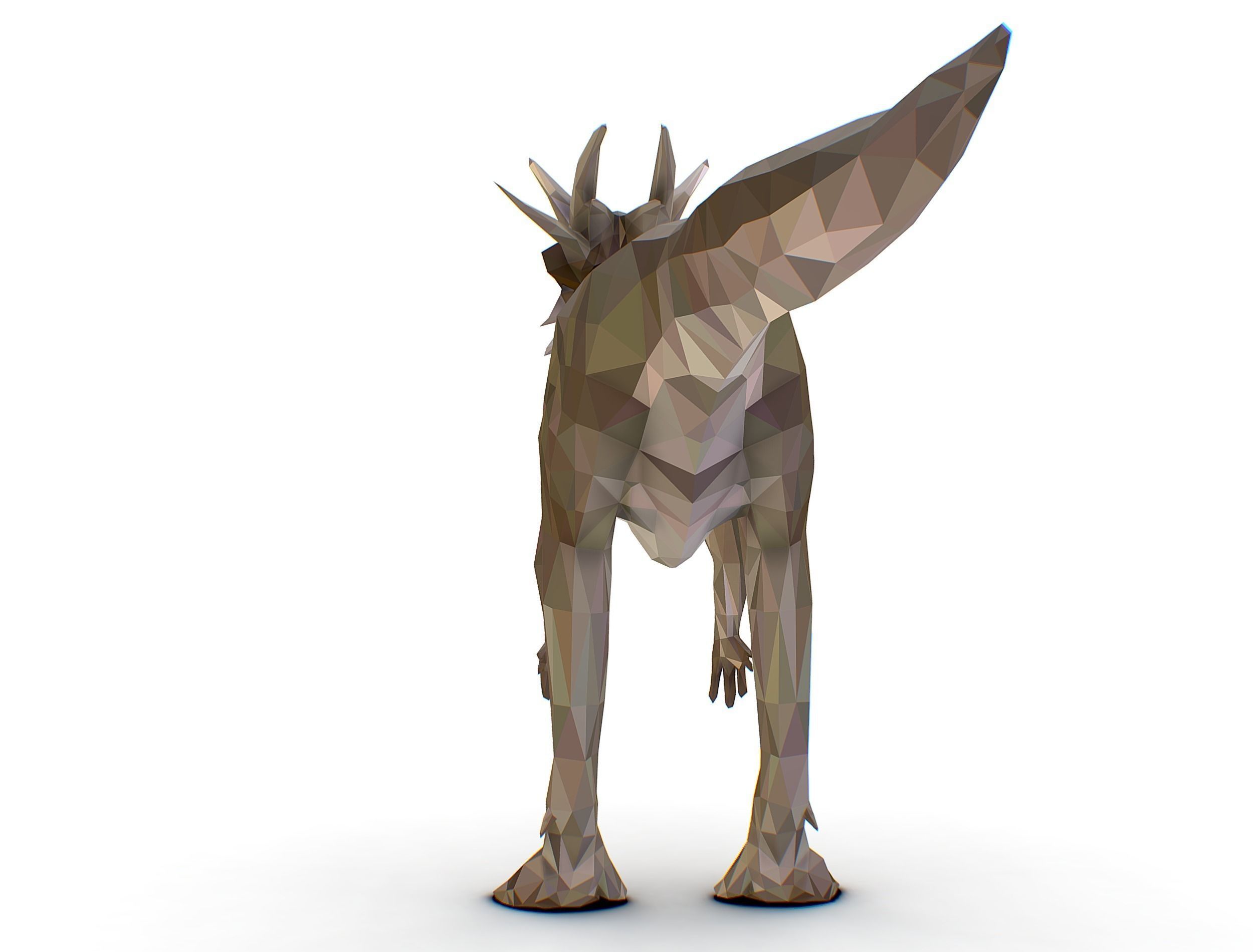Dinosaur Stygi Lowpoly Art Style Animal Low-poly 3D model_19