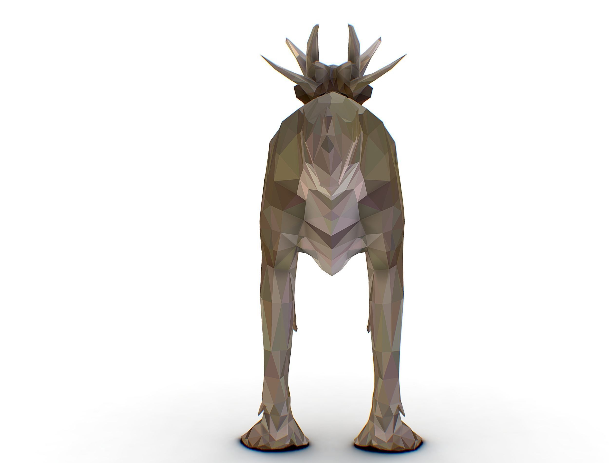 Dinosaur Stygi Lowpoly Art Style Animal Low-poly 3D model_28