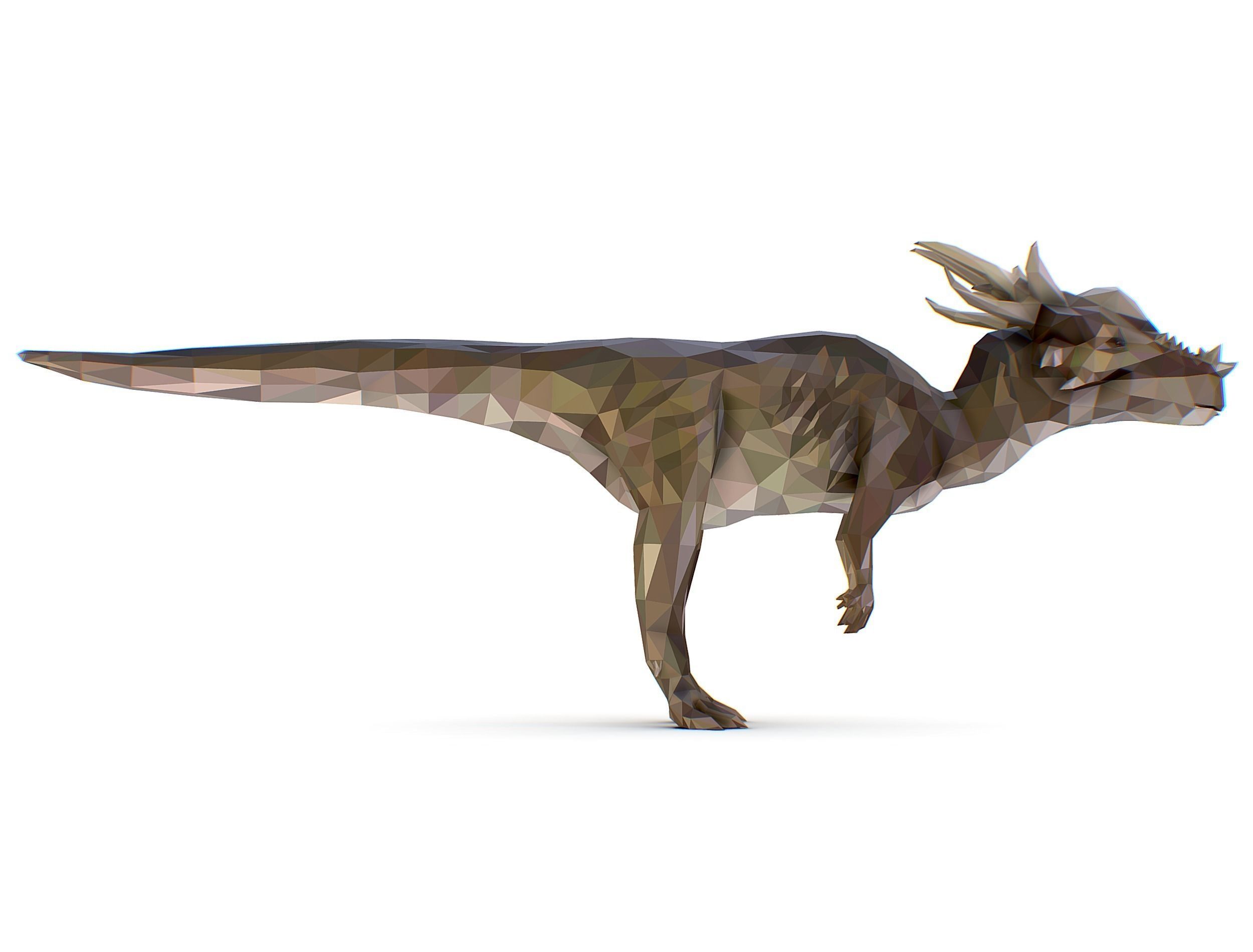 Dinosaur Stygi Lowpoly Art Style Animal Low-poly 3D model_27
