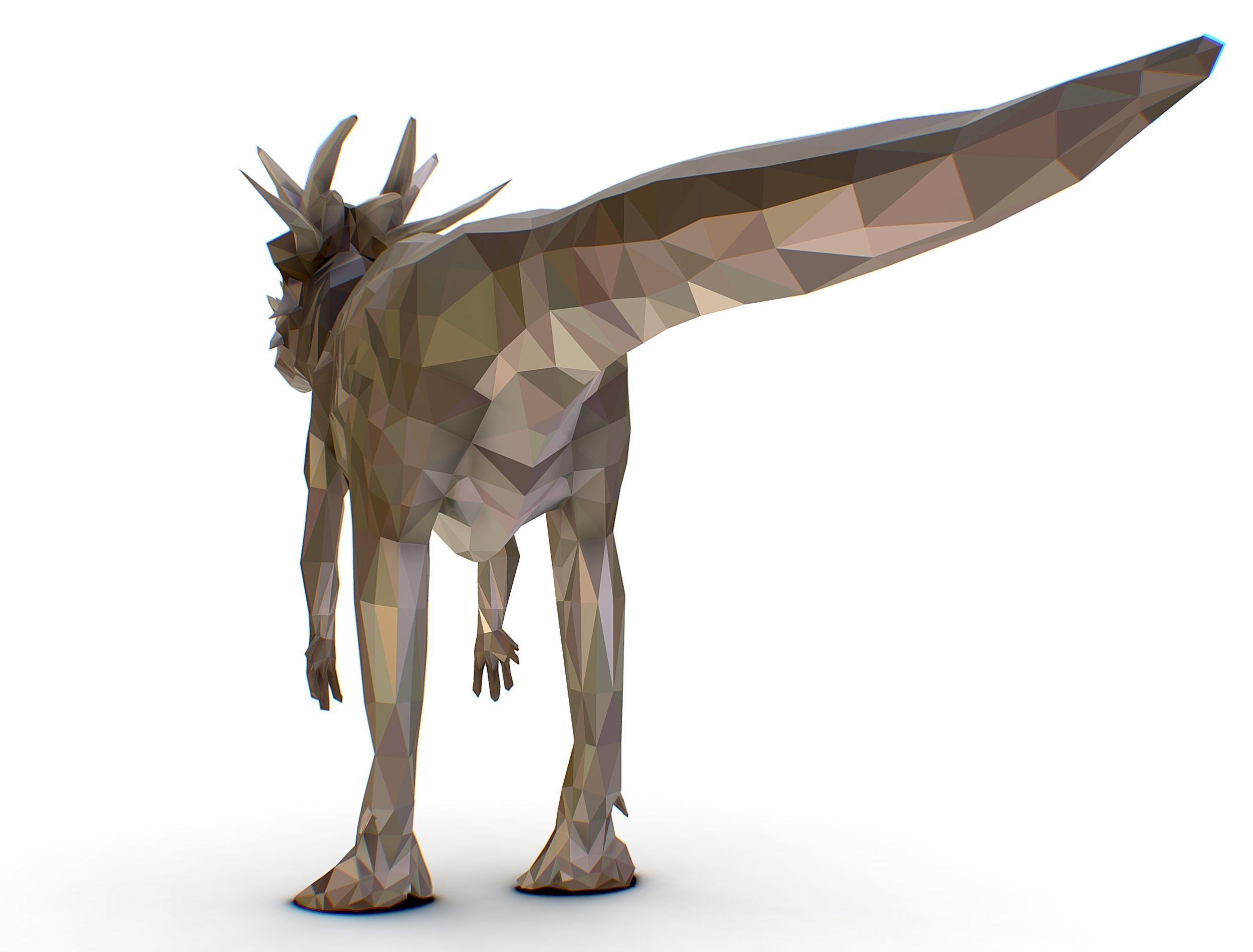 Dinosaur Stygi Lowpoly Art Style Animal Low-poly 3D model_20