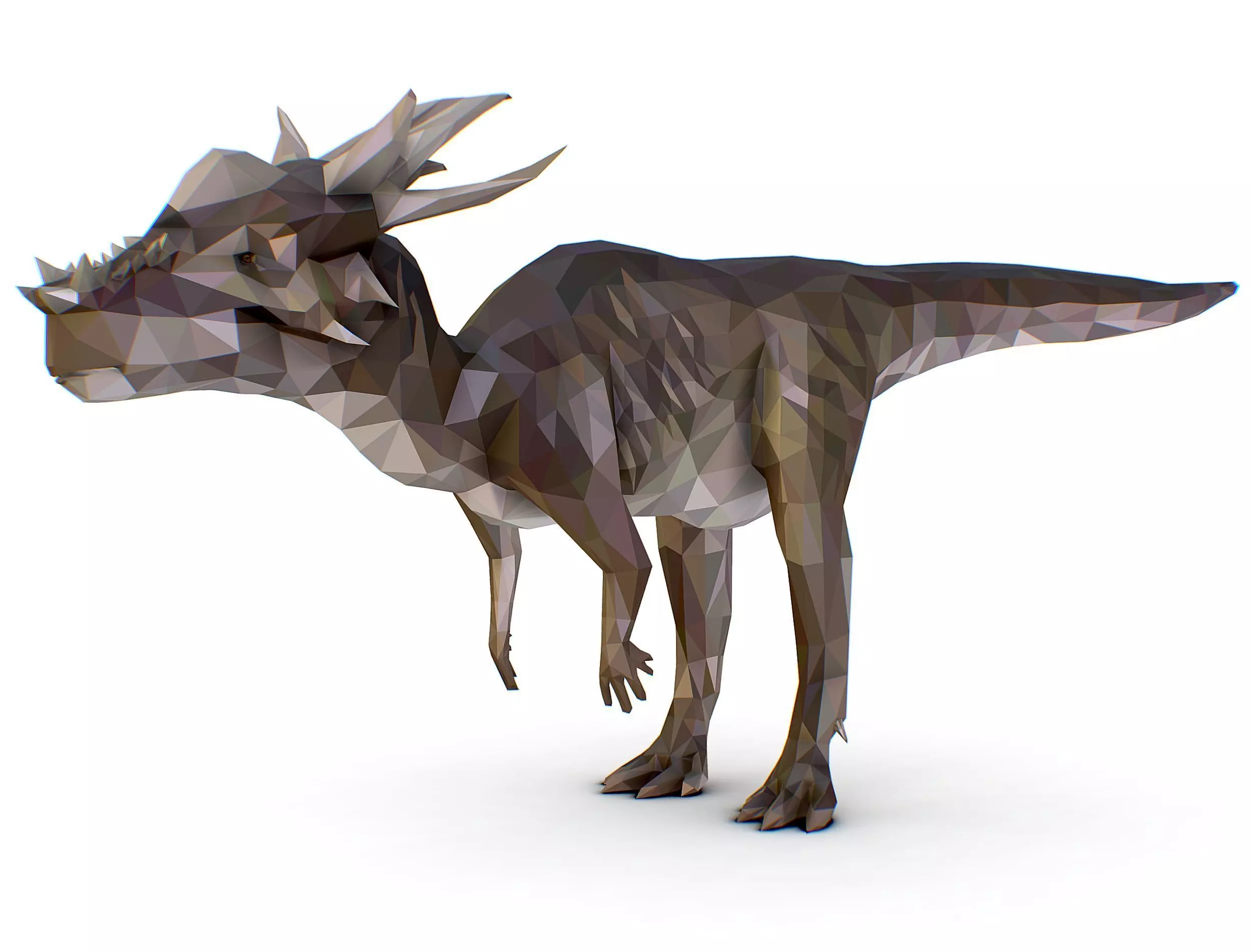 Dinosaur Stygi Lowpoly Art Style Animal Low-poly 3D model_0