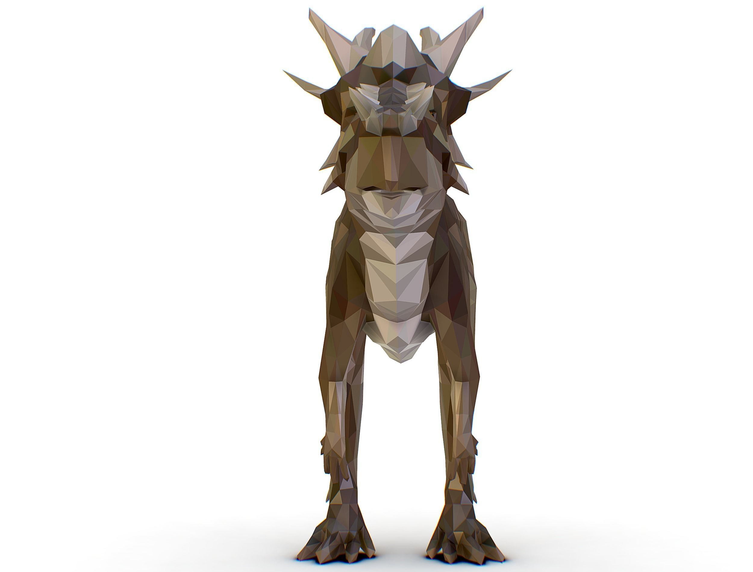 Dinosaur Stygi Lowpoly Art Style Animal Low-poly 3D model_26