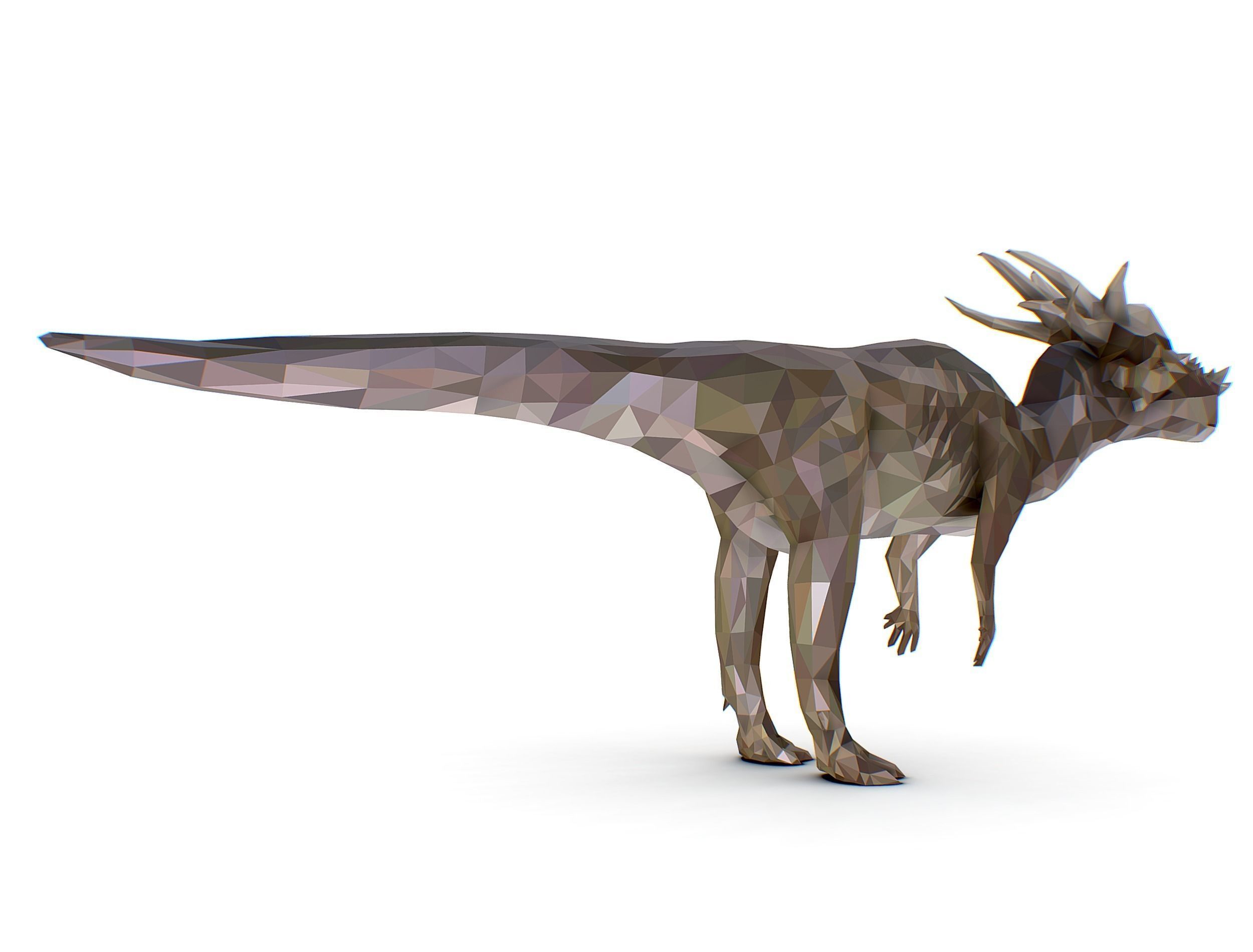 Dinosaur Stygi Lowpoly Art Style Animal Low-poly 3D model_15