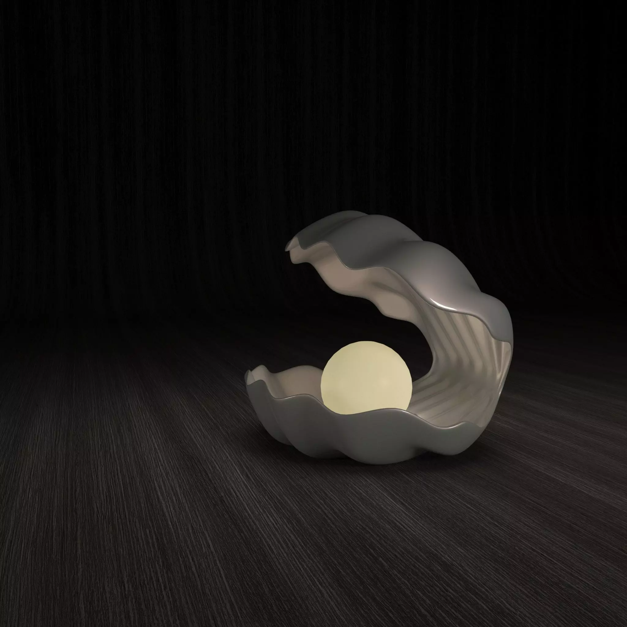 Shell Lamp 3D print model_0