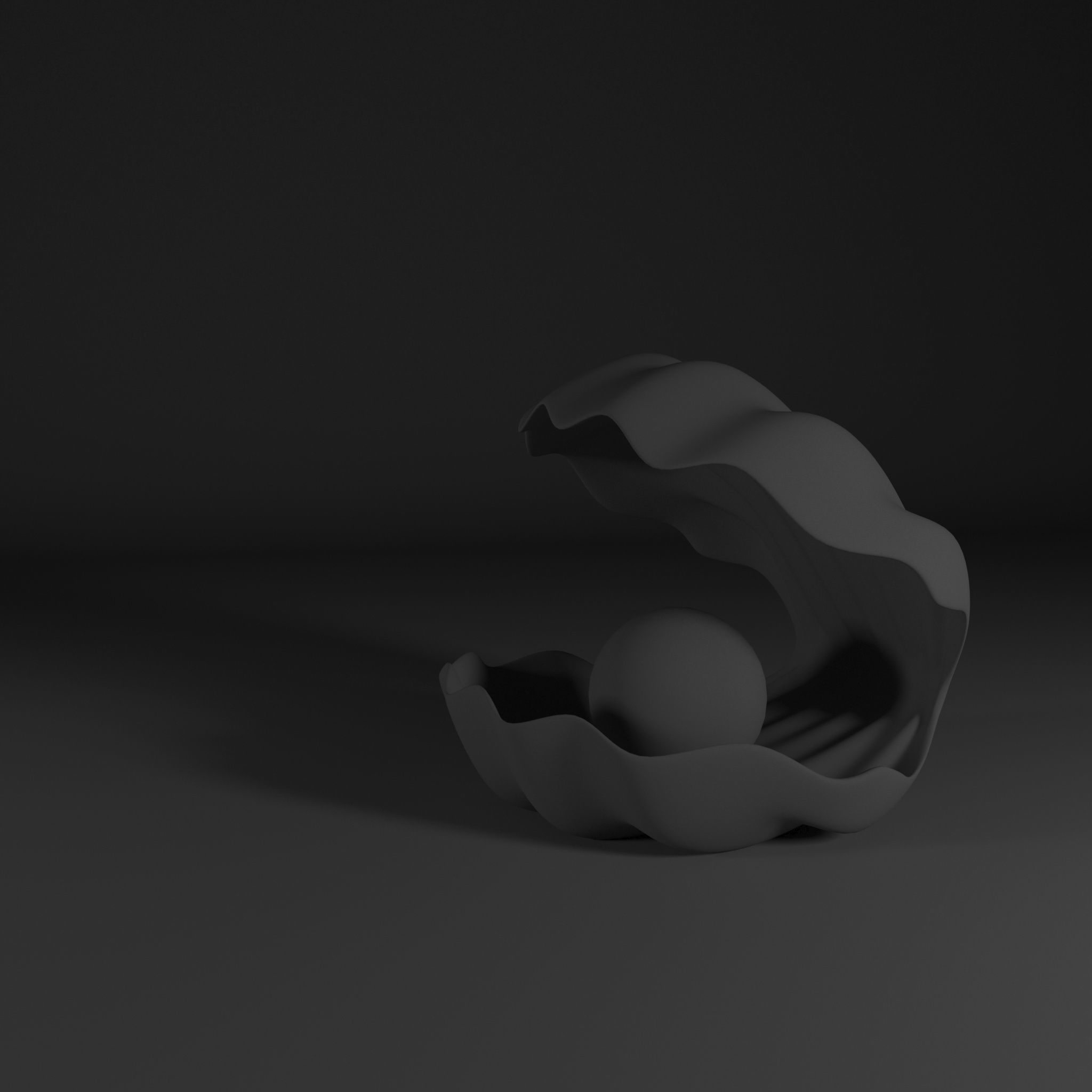 Shell Lamp 3D print model_1
