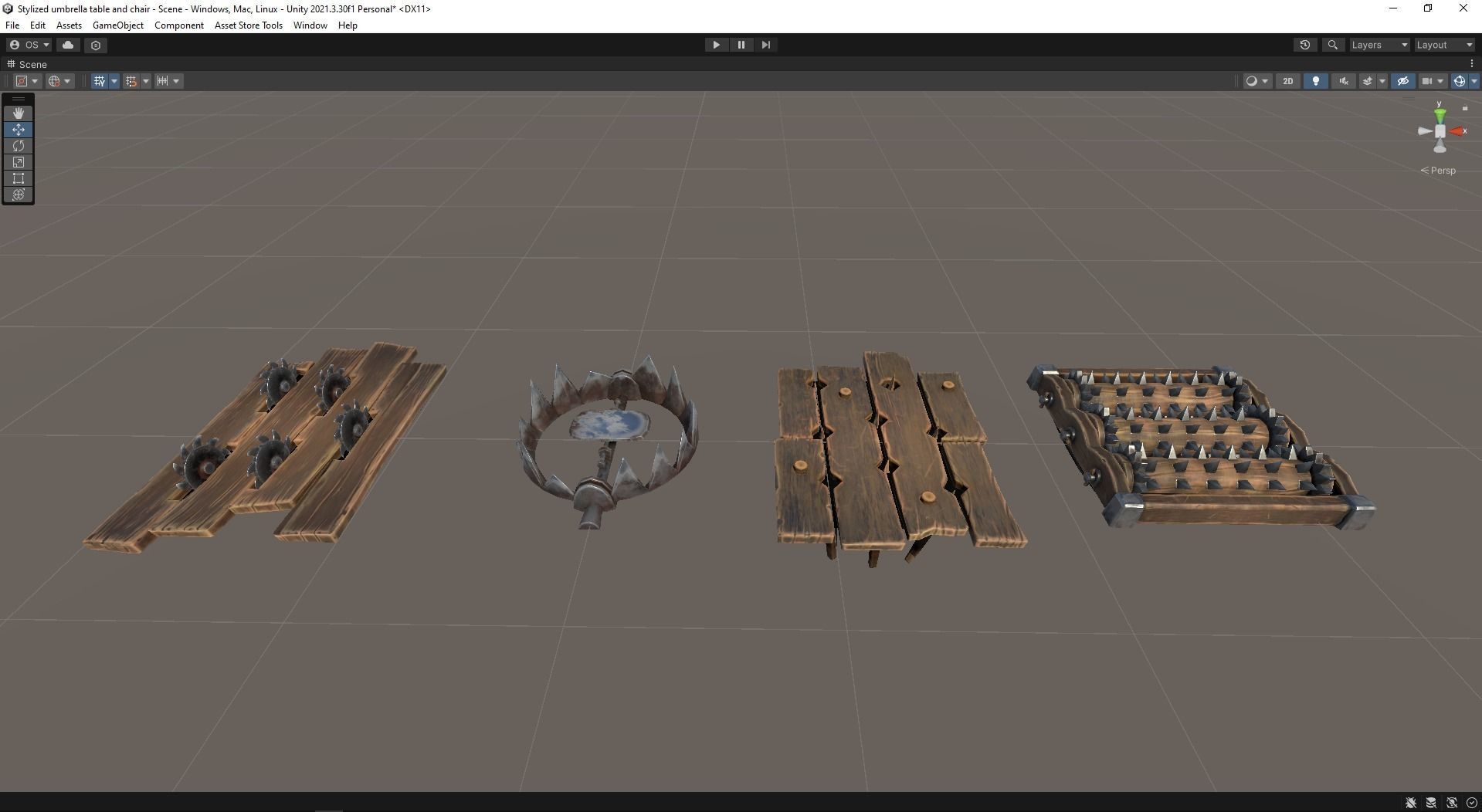 Realistic animated traps Low-poly 3D model_10