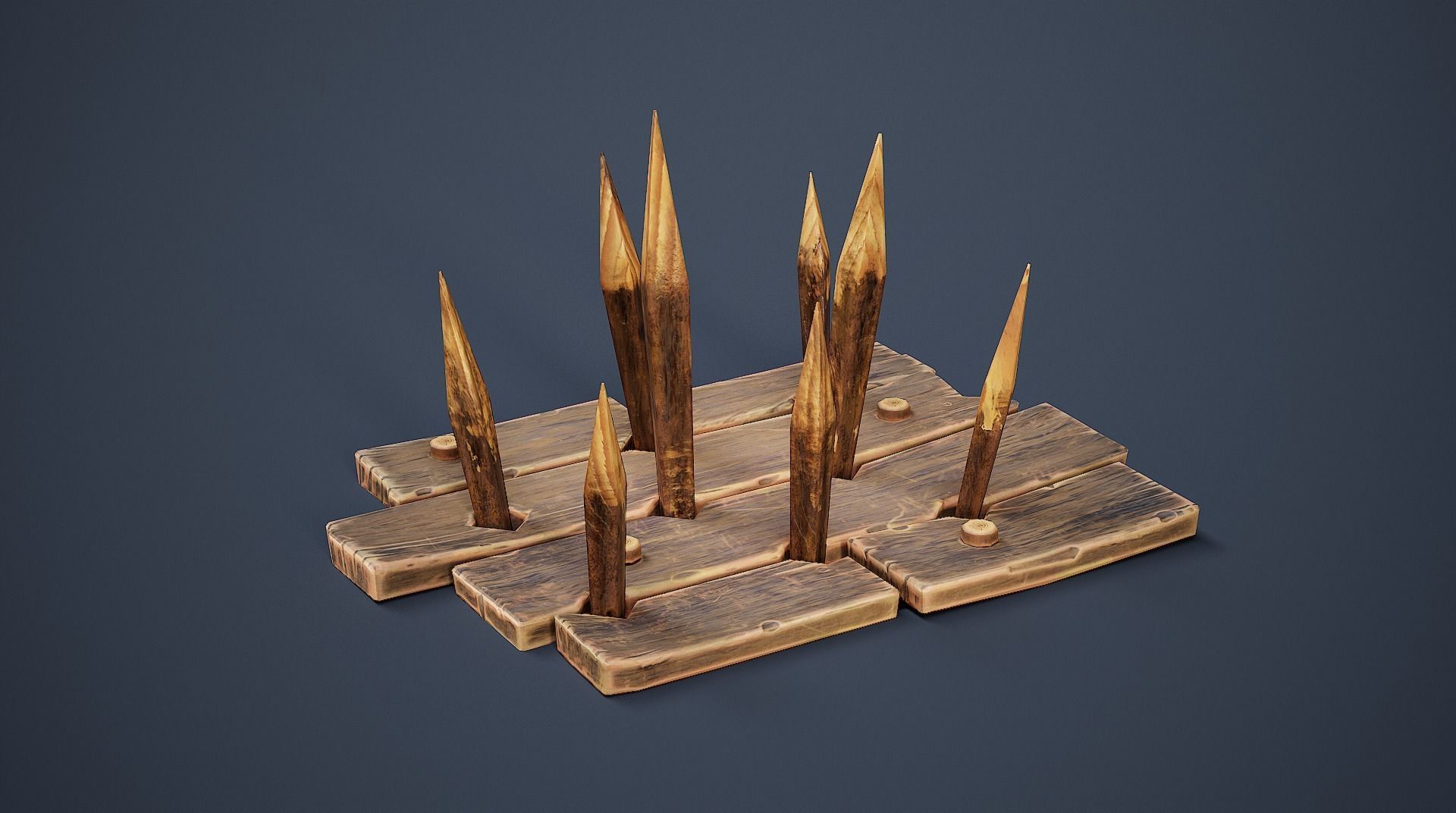 Realistic animated traps Low-poly 3D model_6