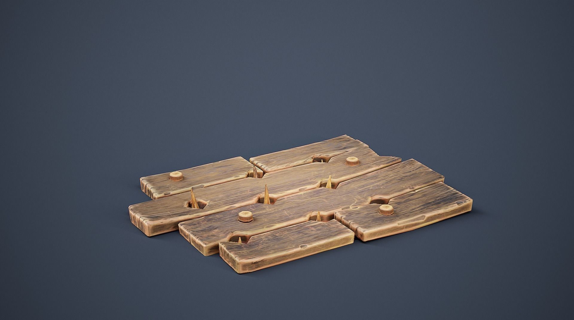 Realistic animated traps Low-poly 3D model_7