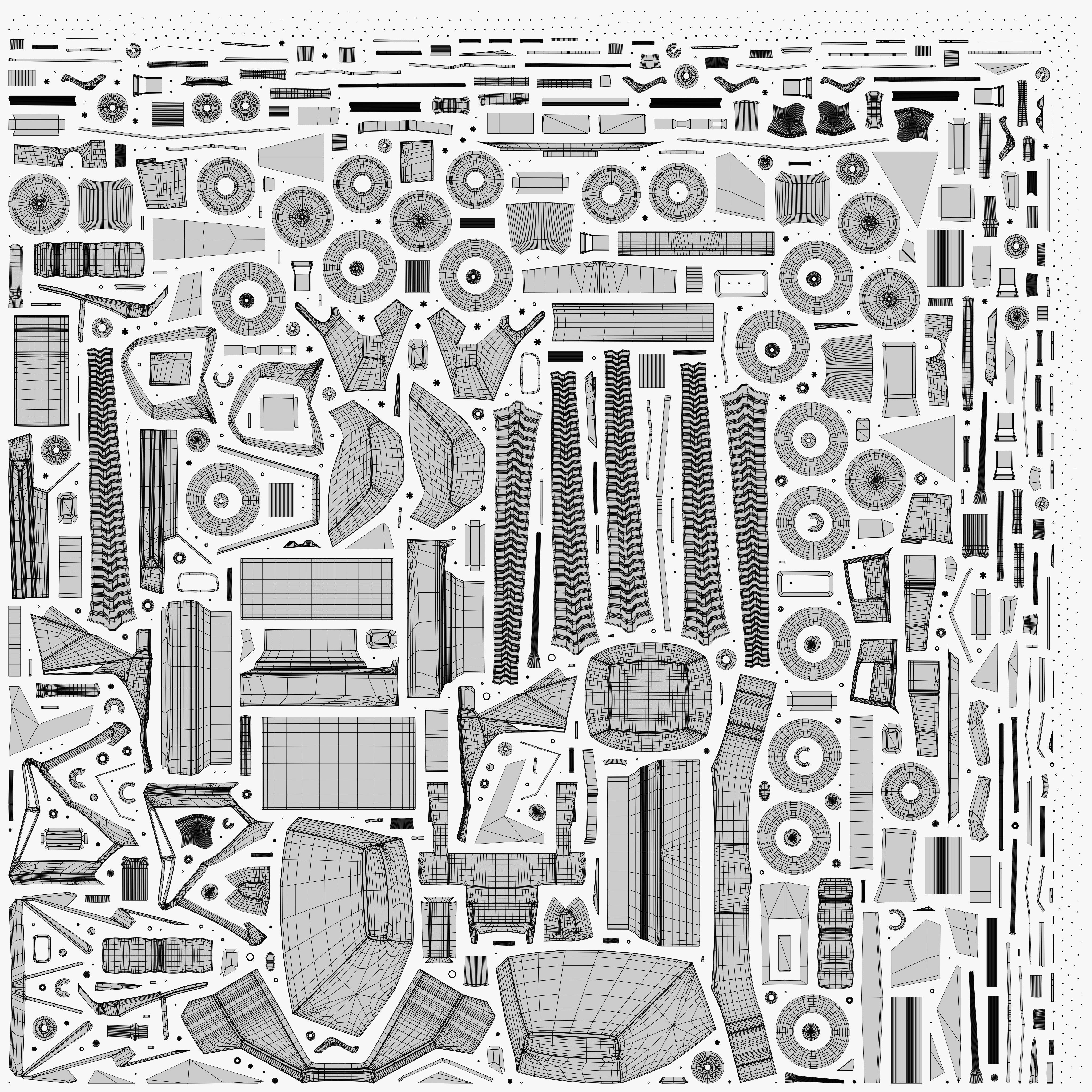 Future Infantry Fighting IFV Vehicle Sci Fi Military Low-poly 3D model_12