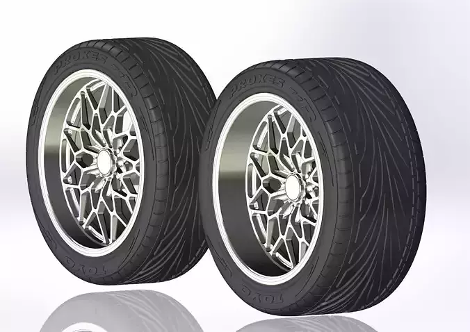 Custom wheels Budnik Matrix 18inch for your scale model