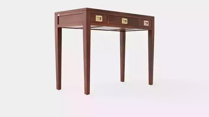 Pocasset desk-console table rich brown