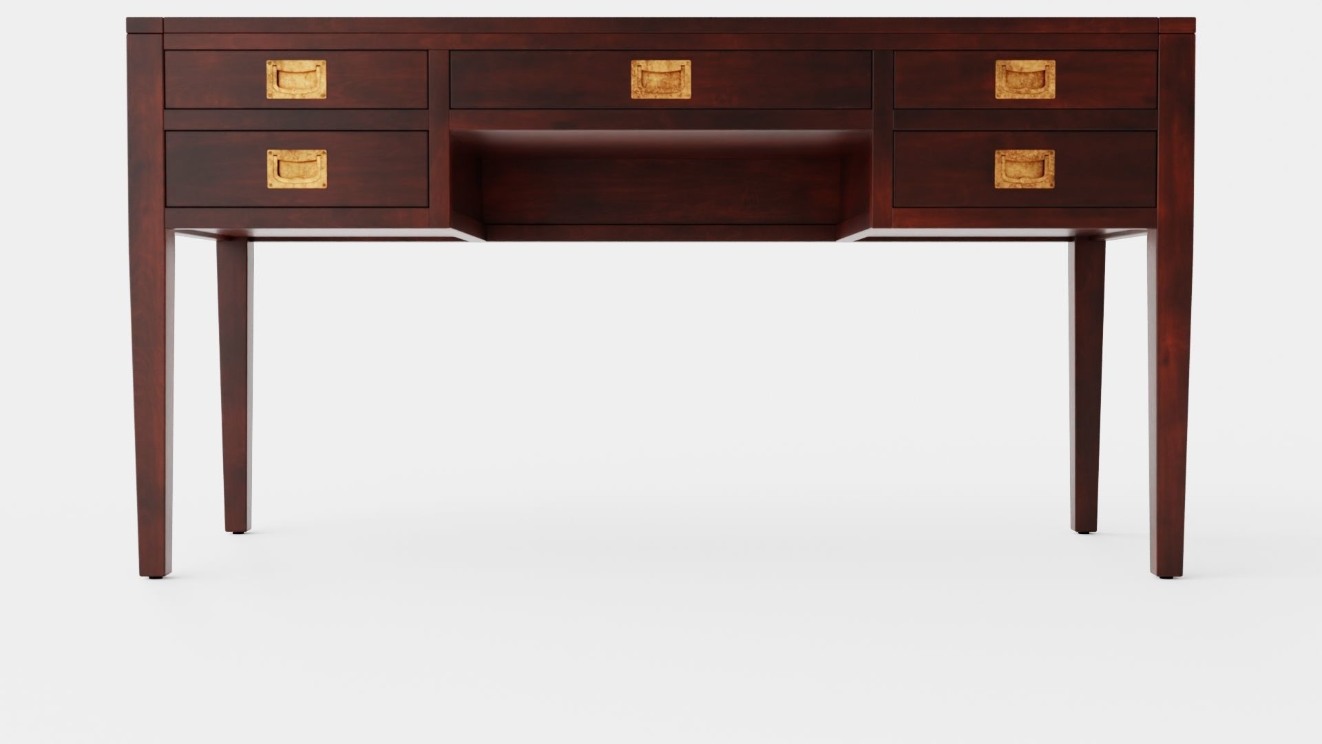 Centerville desk English Low-poly 3D model_1