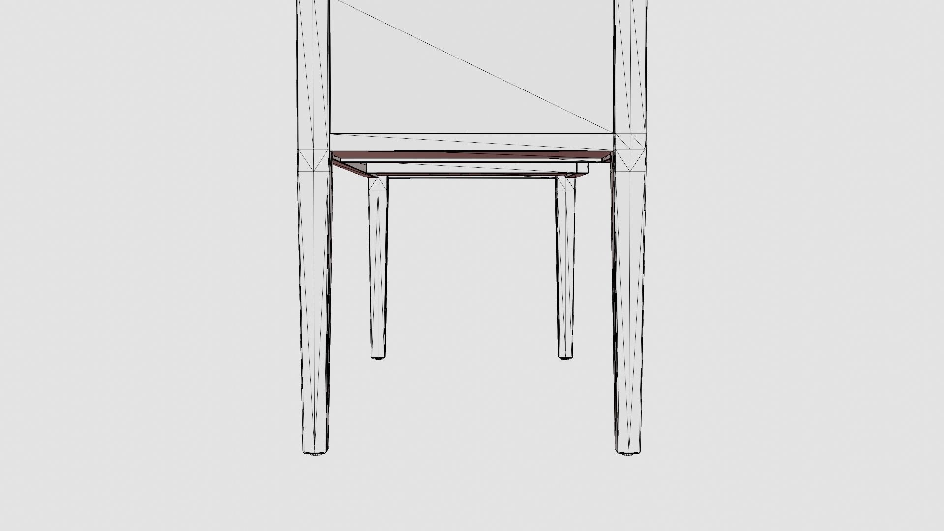 Centerville desk black Low-poly 3D model_8