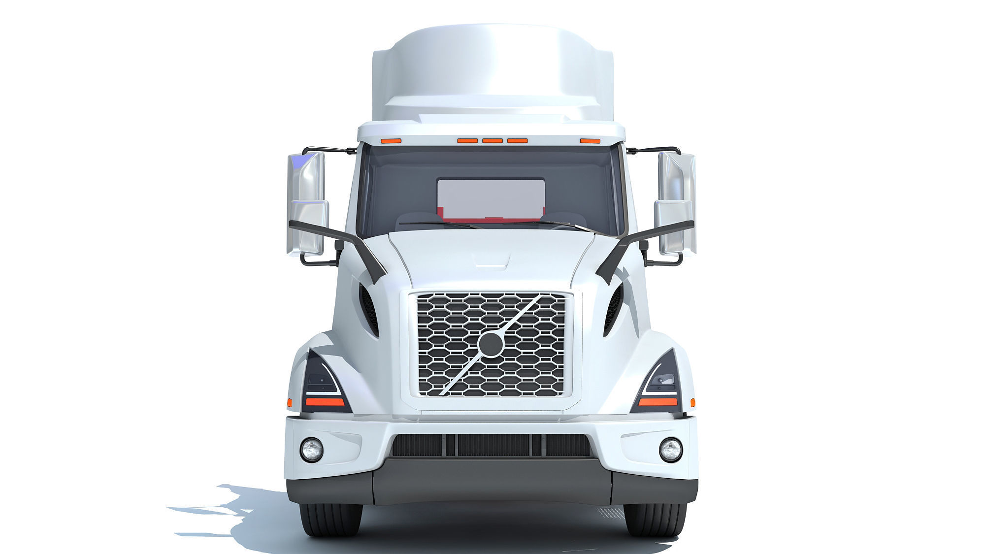 Car Carrier Semi Truck Trailer 3D model_11