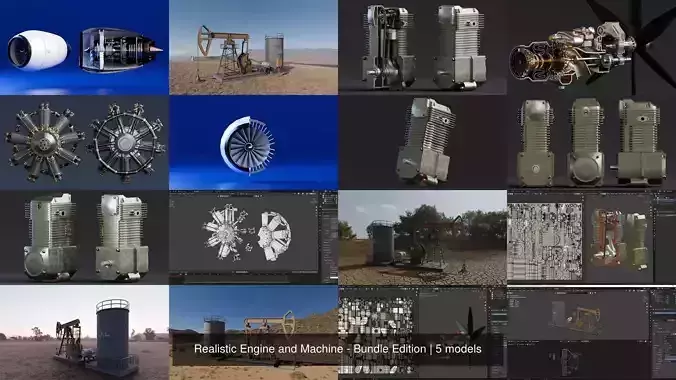 Realistic Engine and Machine - Bundle Edition