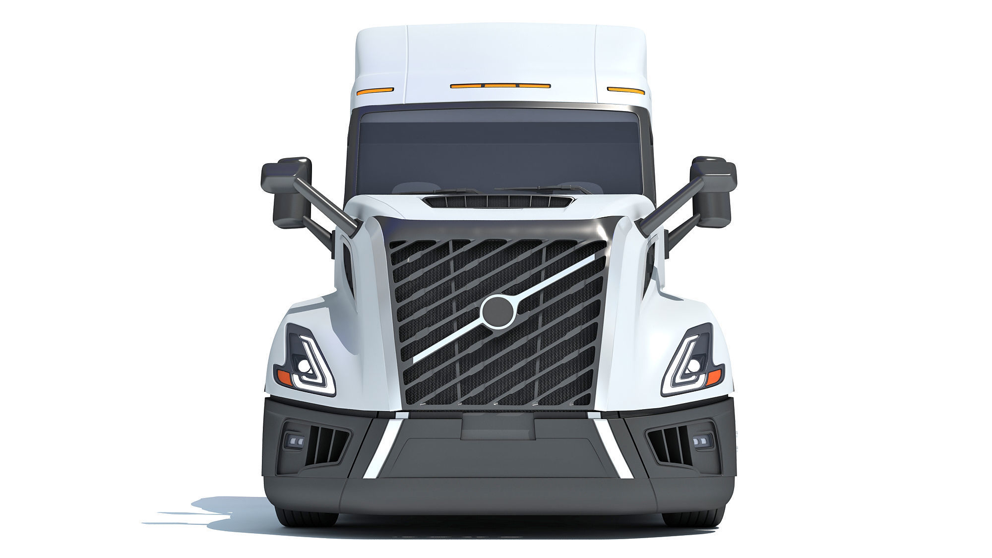 Car Transporter Semi Truck 3D model_11
