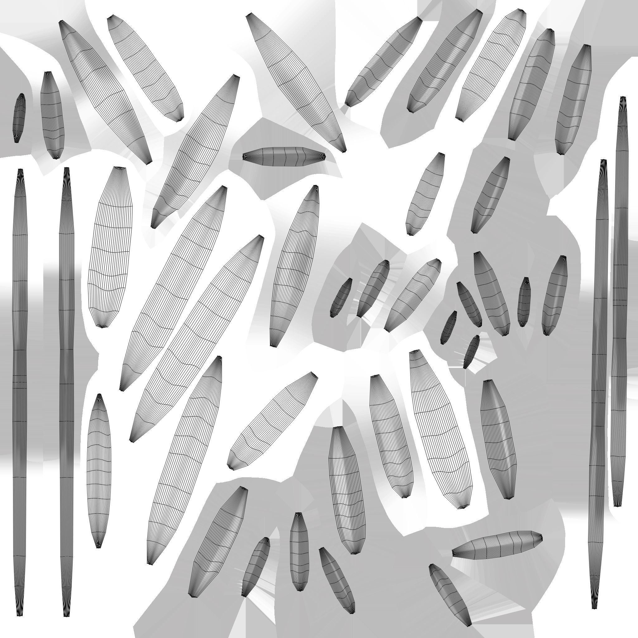 Prop108 Cobweb Low-poly 3D model_3