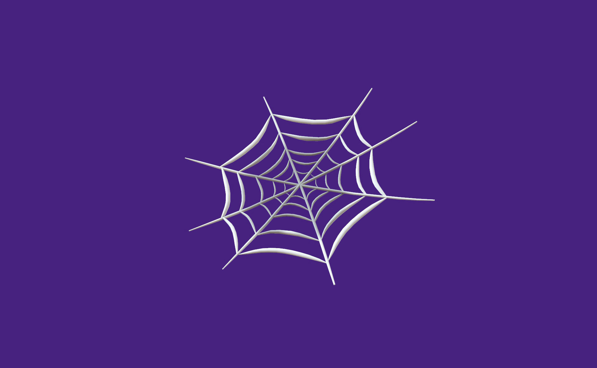 Prop108 Cobweb Low-poly 3D model_2