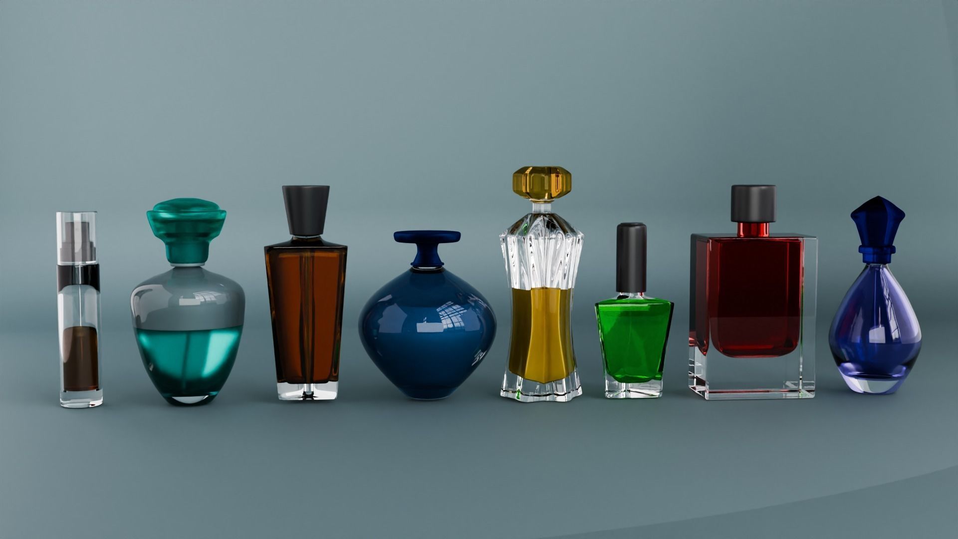 Perfume Bottles Pack 3D model_2