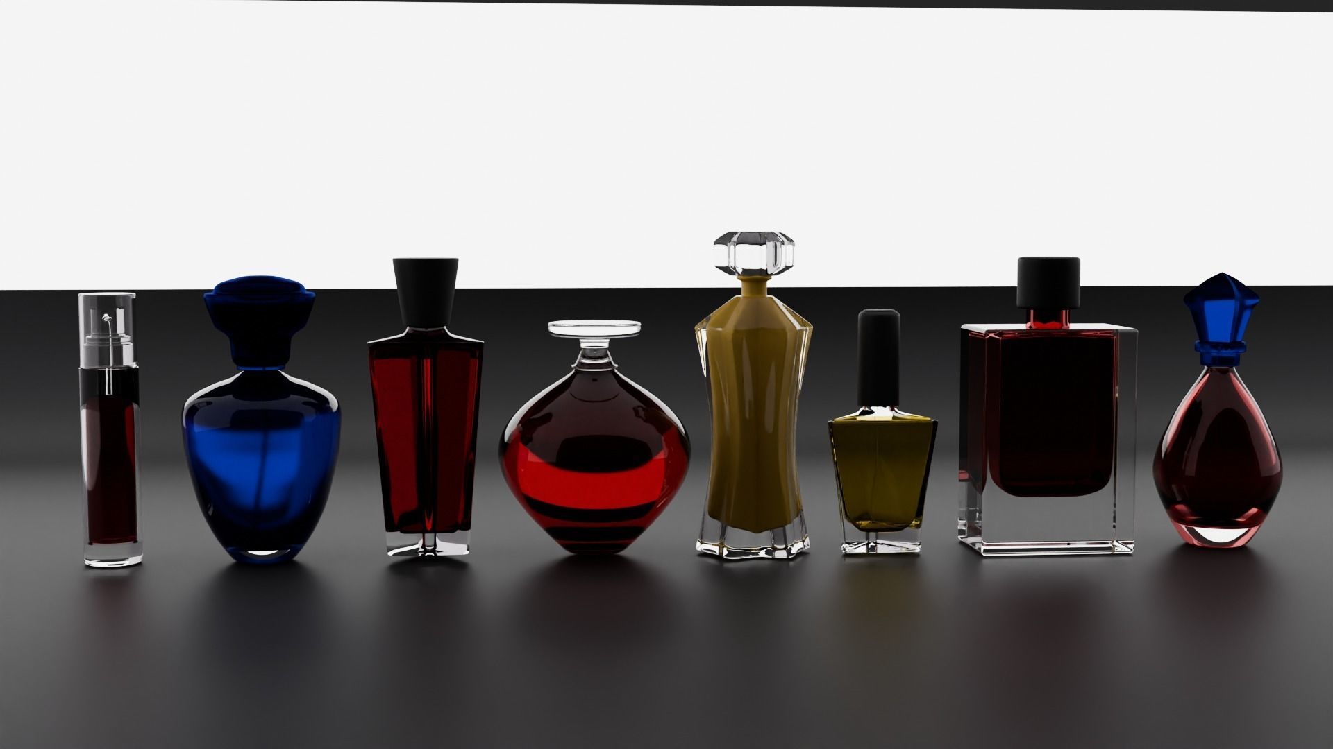 Perfume Bottles Pack 3D model_1