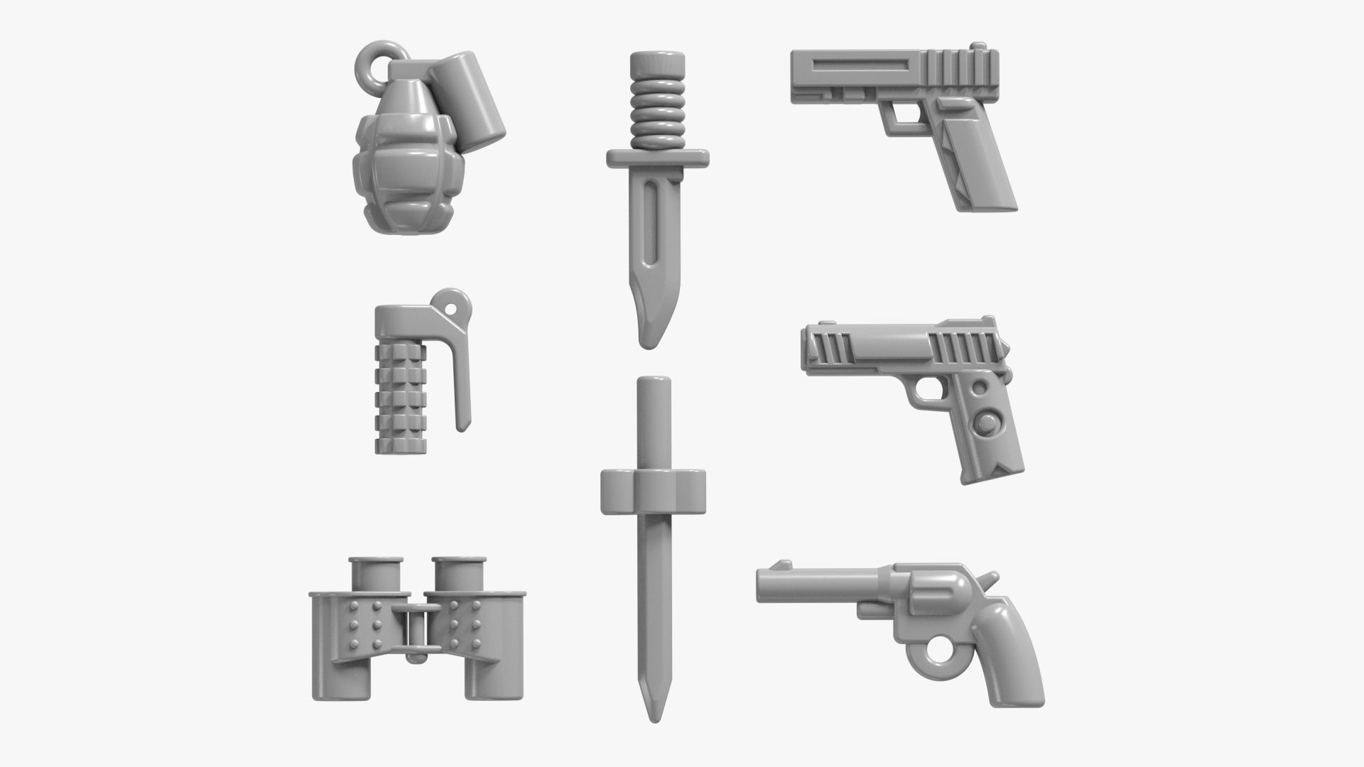 Lego Weapon Collections 3D model_1