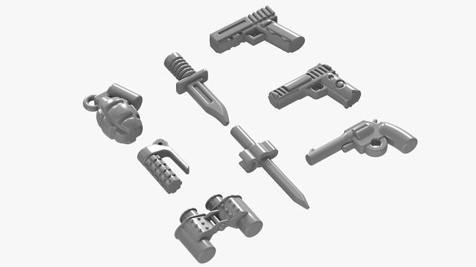 Lego Weapon Collections 3D model