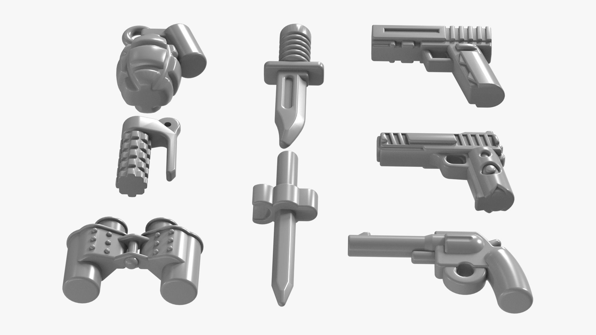 Lego Weapon Collections 3D model_5