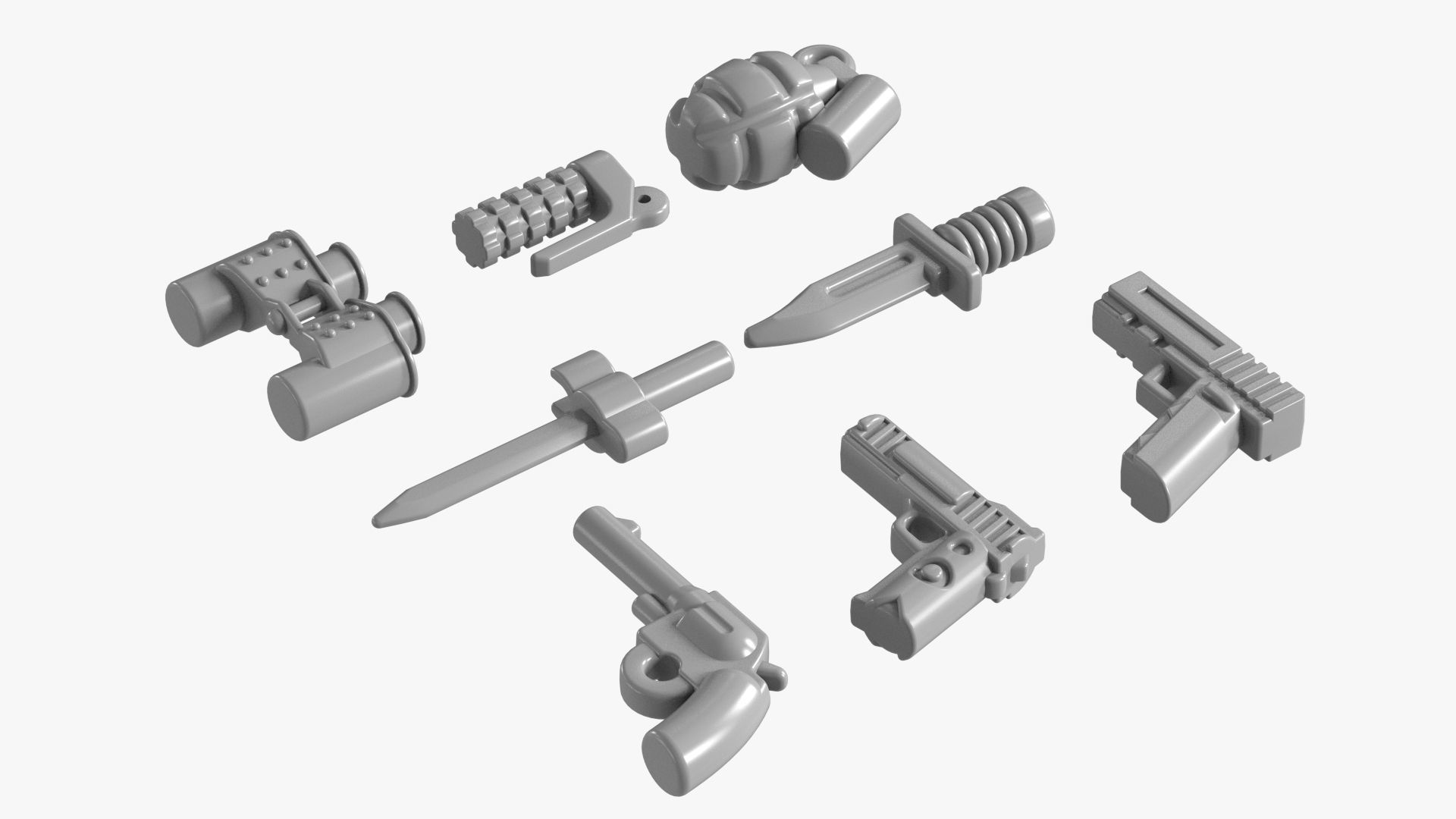 Lego Weapon Collections 3D model_6