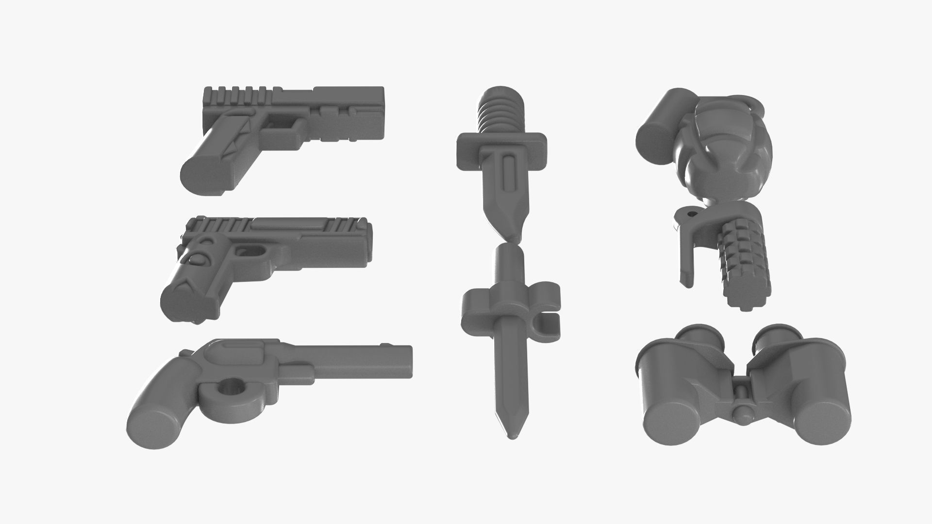 Lego Weapon Collections 3D model_3