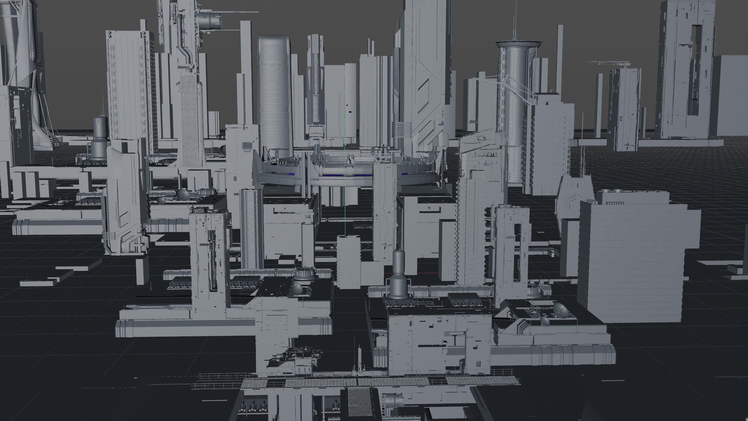 Cyberpunk city cool futuristic 3D model 3D model_4