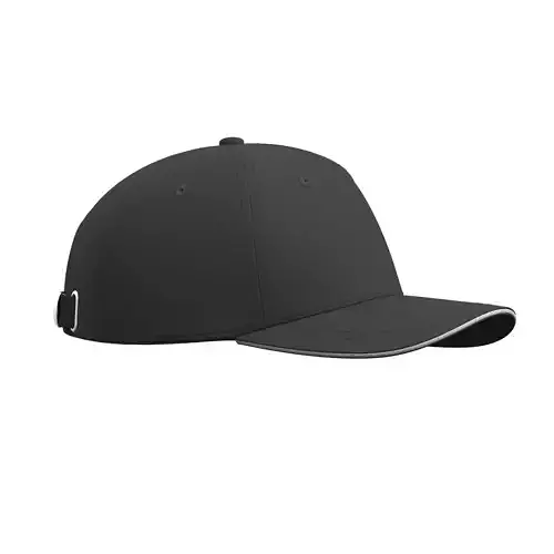 5 panel sandwich visor baseball cap - Adjustable closure