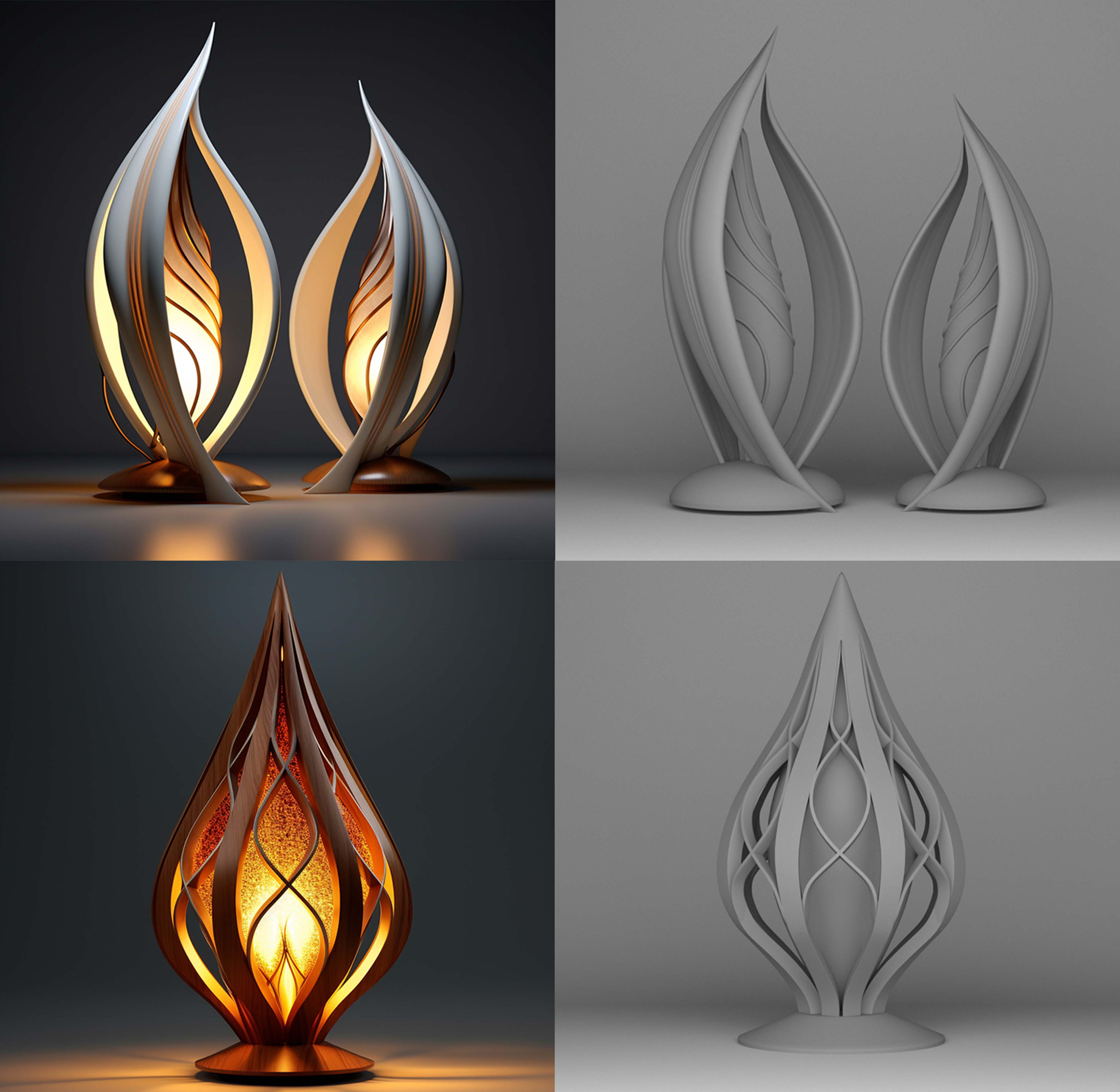 3D Luxury Lamp Models 3D print model_1