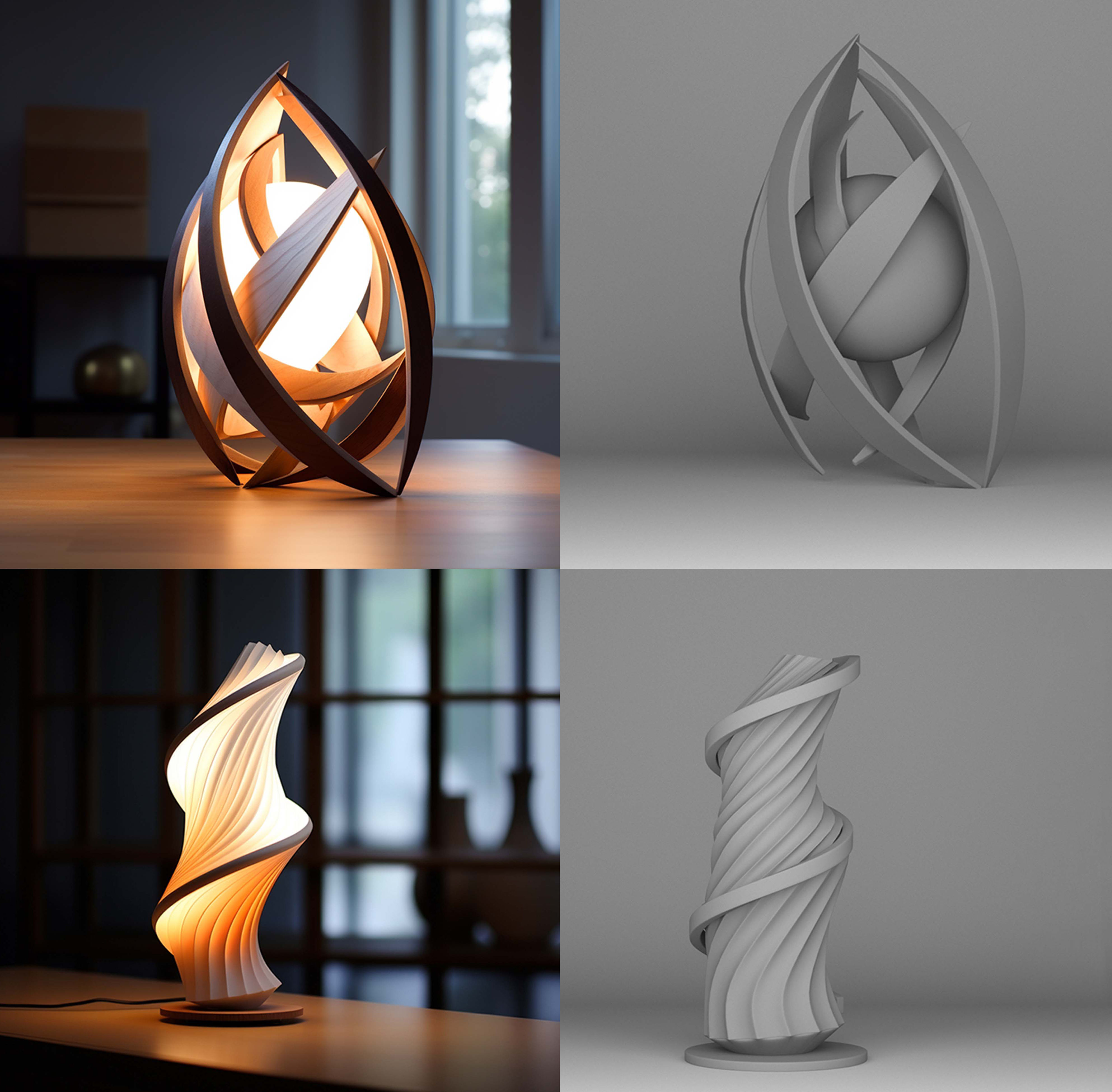 3D Luxury Lamp Models 3D print model_3