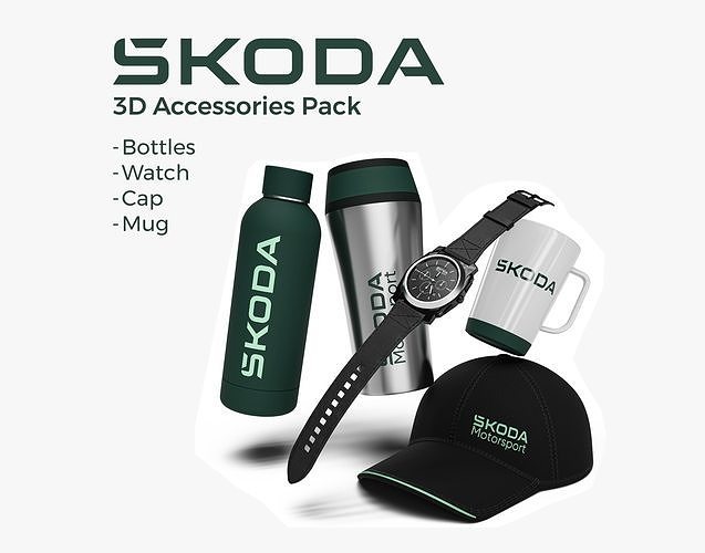 Skoda Accessories Collection 3D model