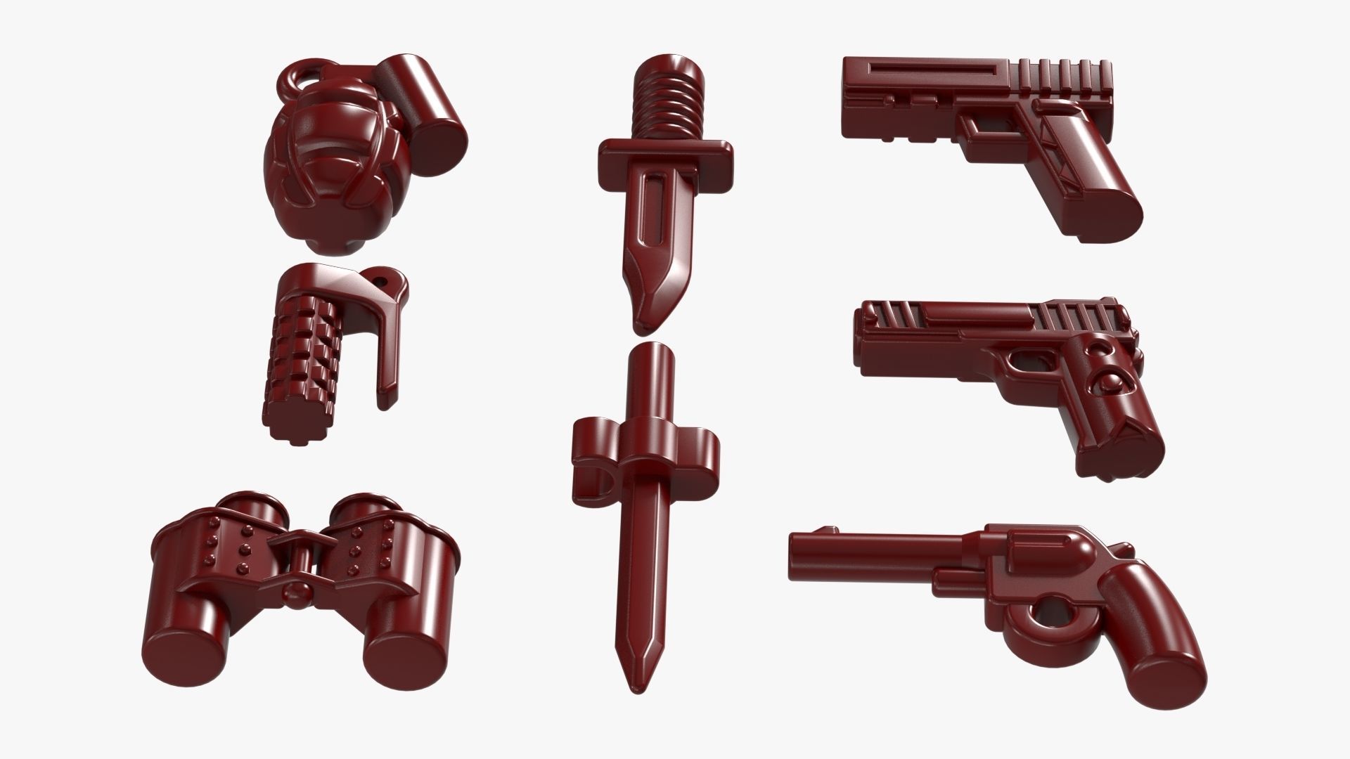 Lego Weapon Collections 3D model_5