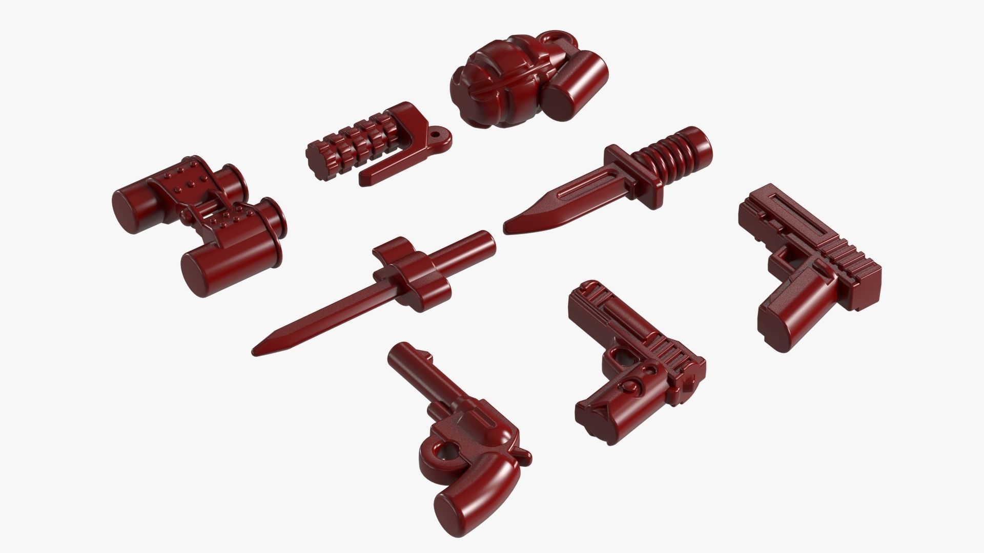 Lego Weapon Collections 3D model_6