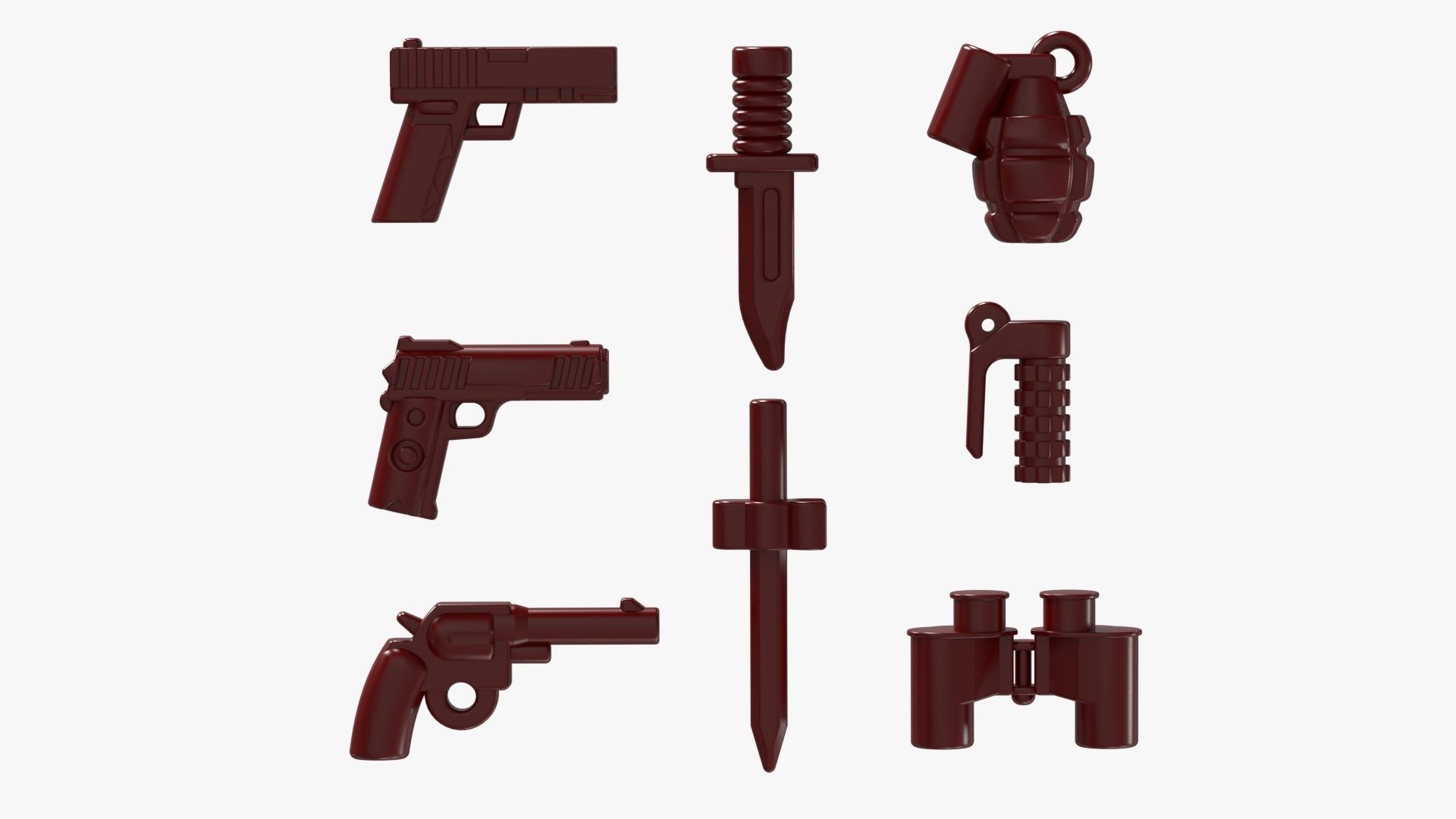 Lego Weapon Collections 3D model_12