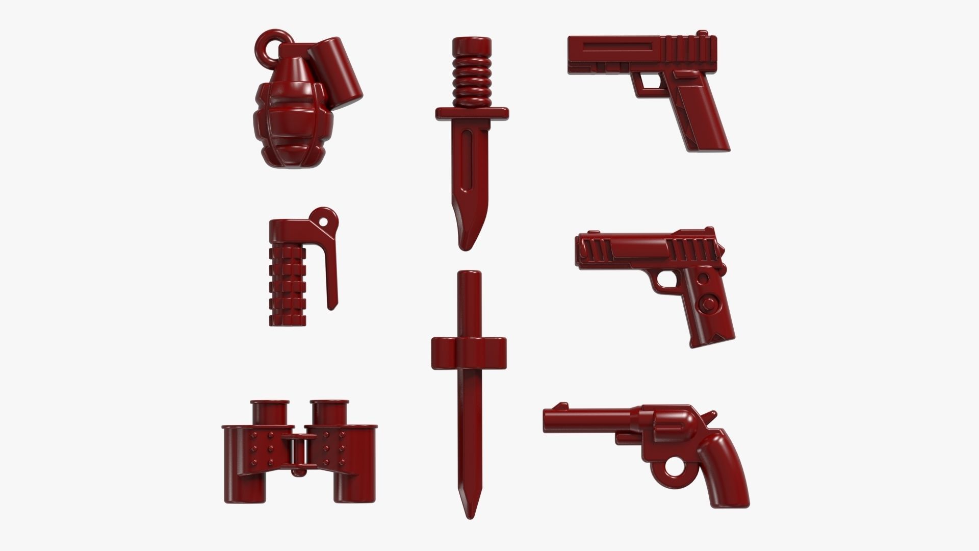 Lego Weapon Collections 3D model_1