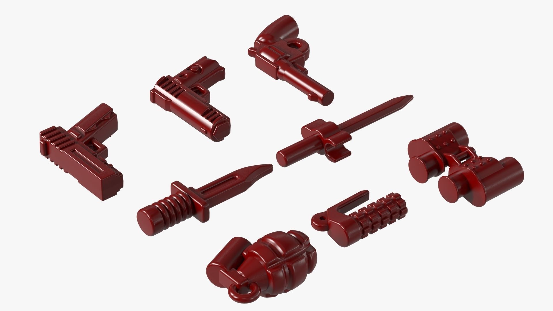 Lego Weapon Collections 3D model_10