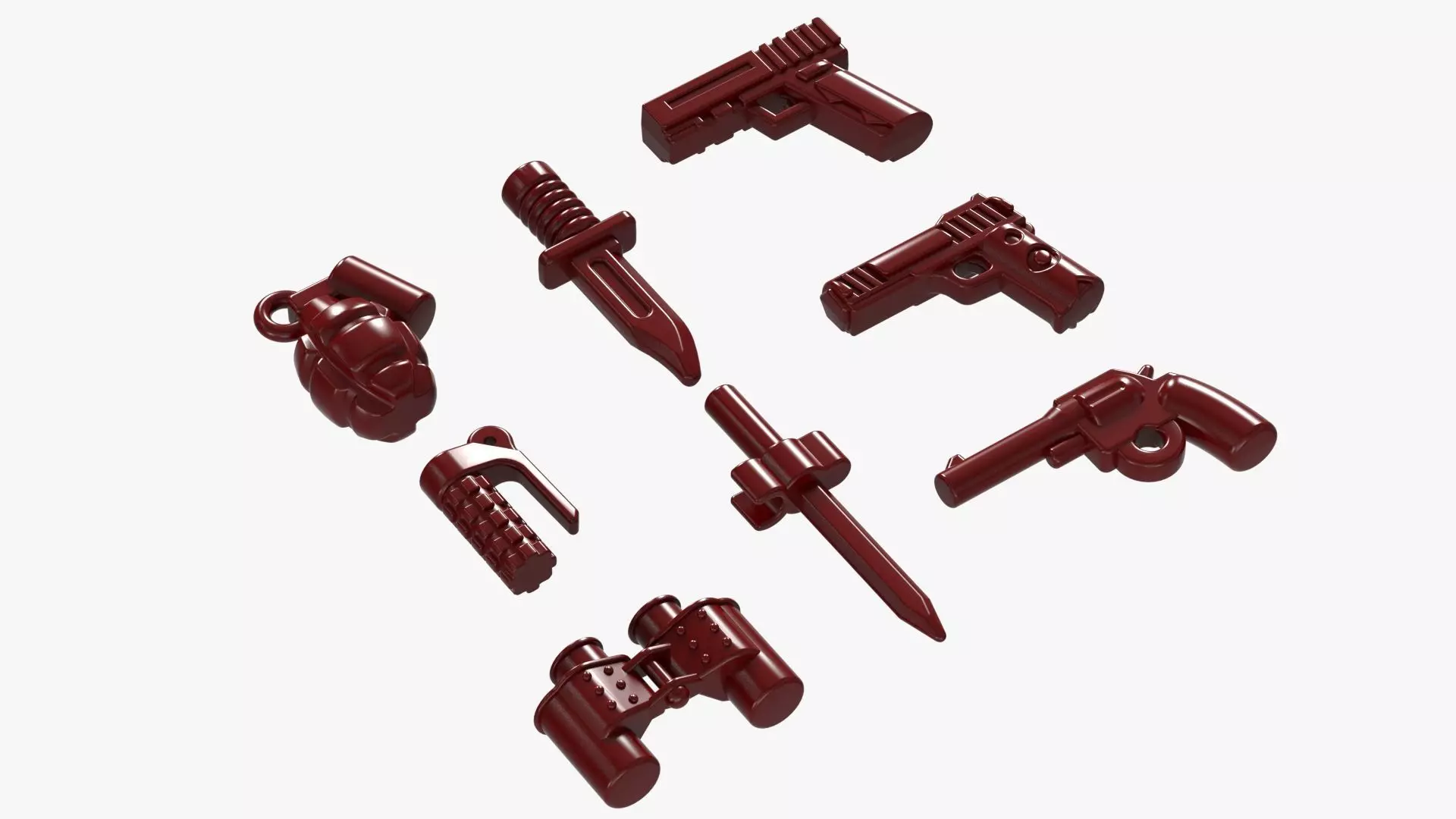 Lego Weapon Collections 3D model_0