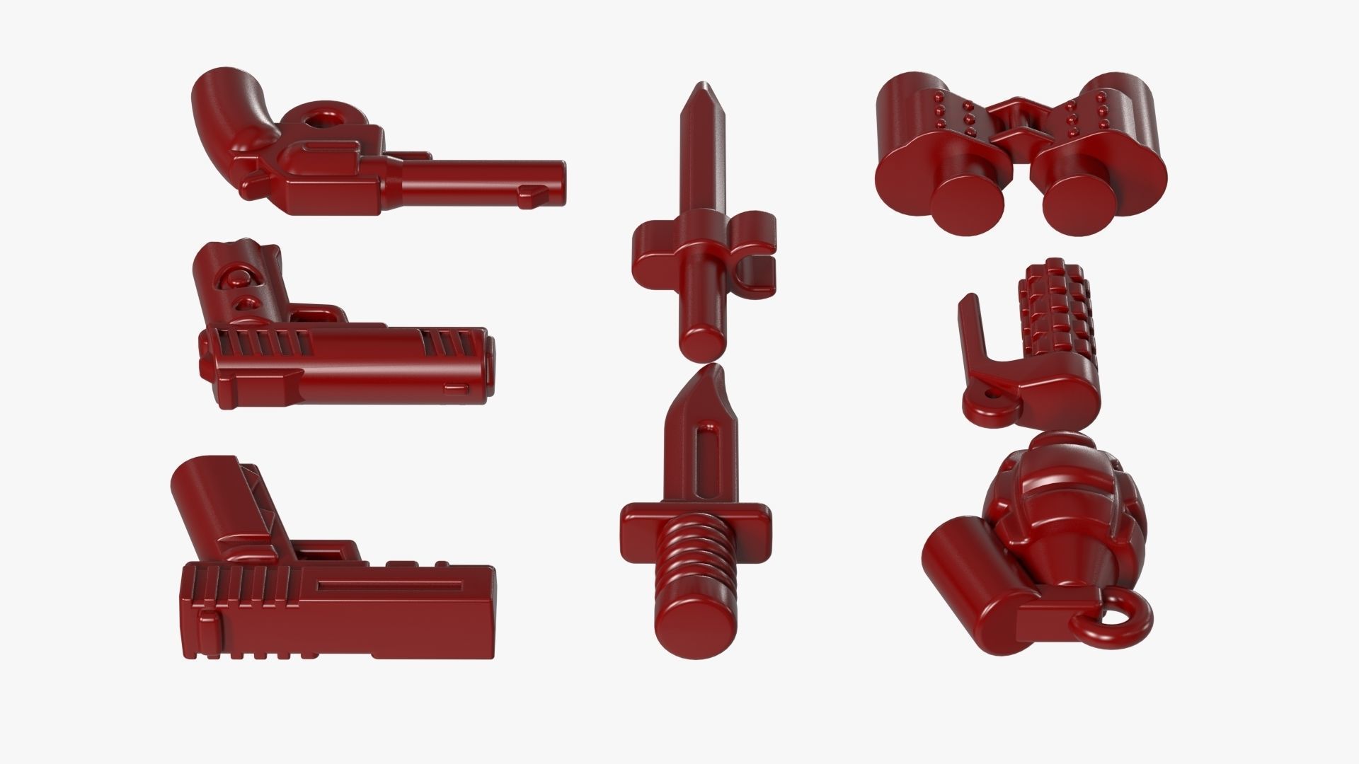 Lego Weapon Collections 3D model_9