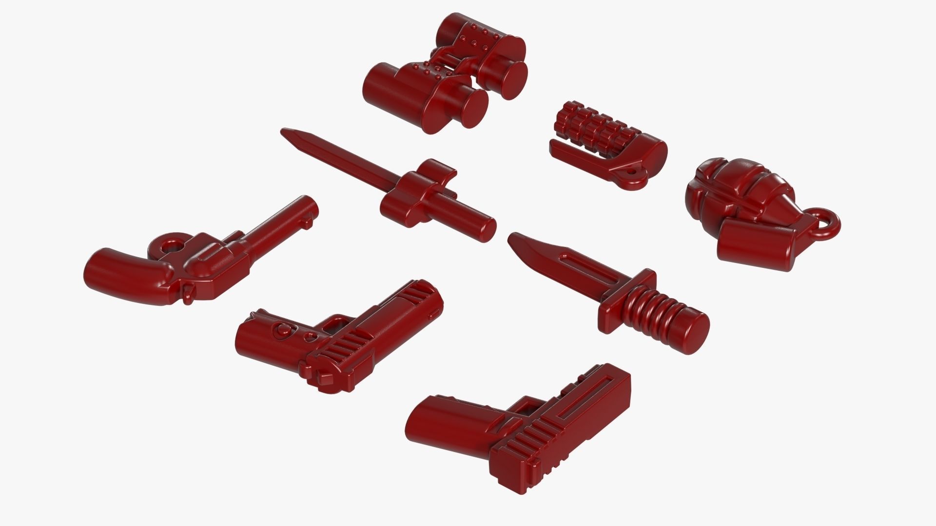 Lego Weapon Collections 3D model_8
