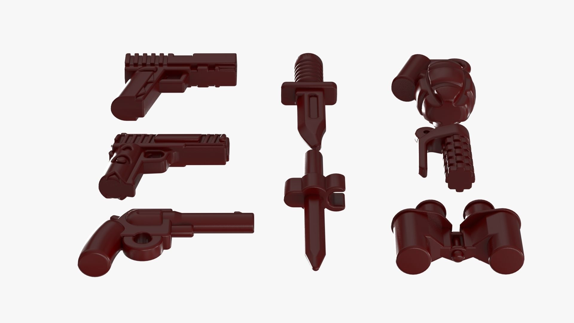Lego Weapon Collections 3D model_3