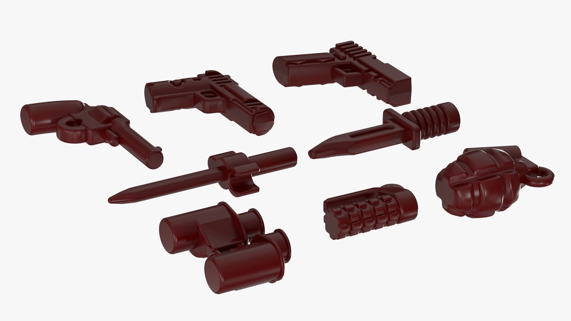 Lego Weapon Collections 3D model_4