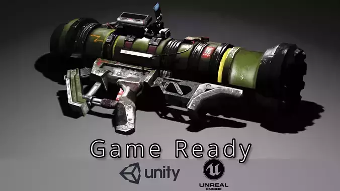 Sci-fi Rocket Launcher  Game Ready  - Archer