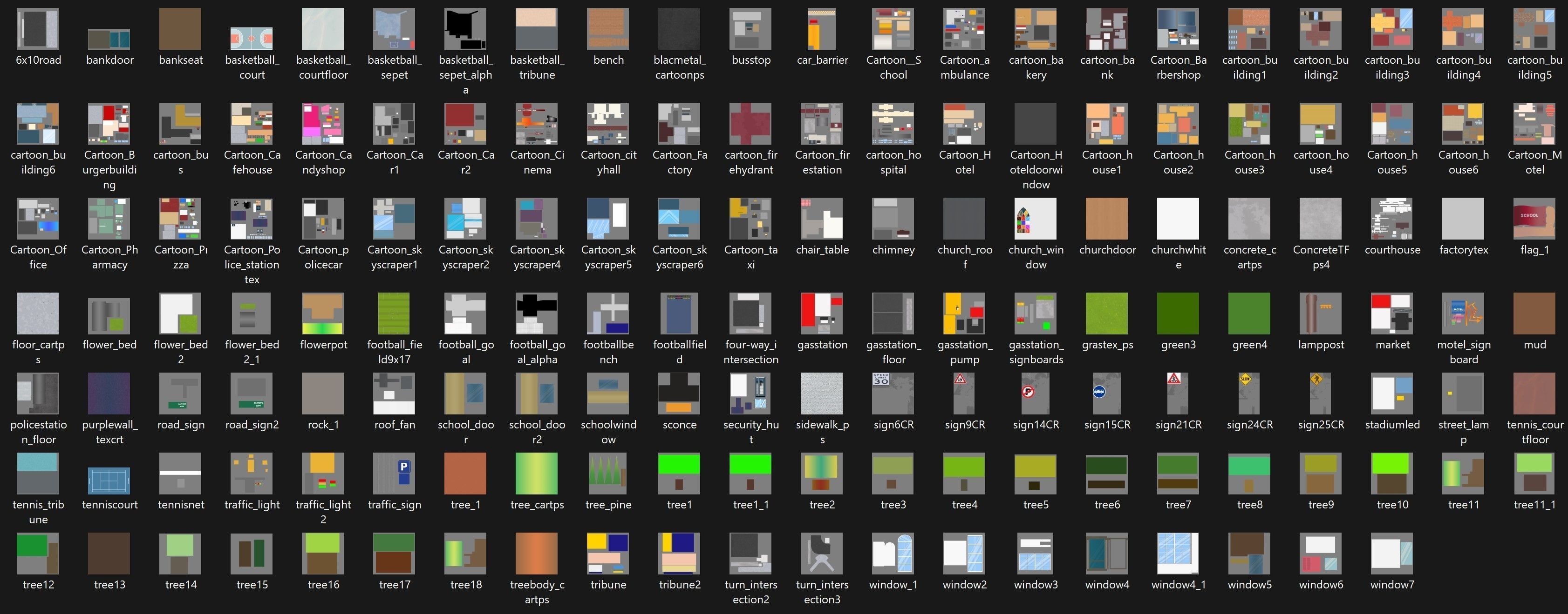 Cartoon City 3D model_42