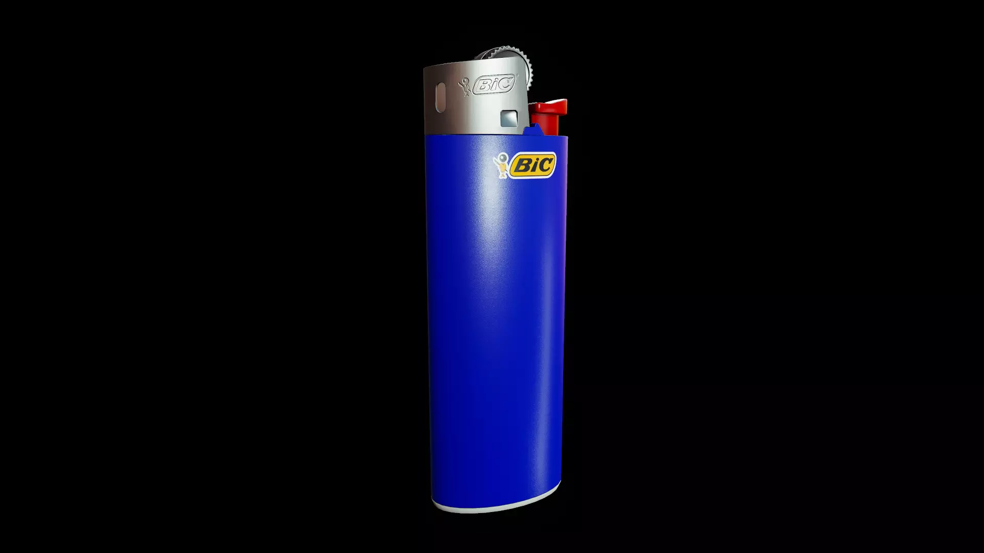 Lighter Bic - Tutorial Included Low-poly 3D model