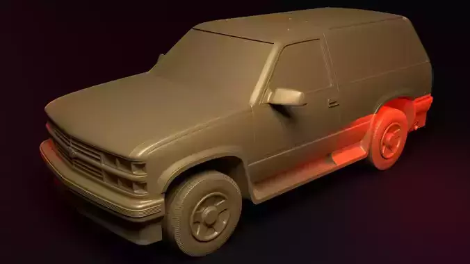 Chevrolet Tahoe I 3 door toy 3D print model