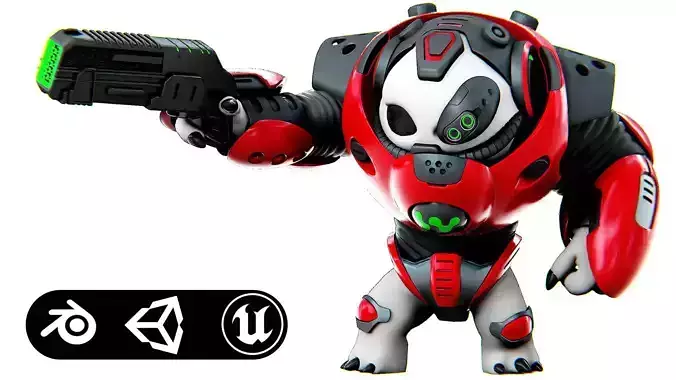 ALIEN TROOPER 11-V  Rigged for Unreal Engine - Unity - MIXAMO 